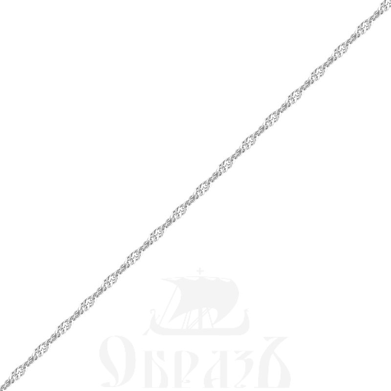 цепь плетение "сингапур" с алмазной огранкой серебро 925 пробы (арт. 9005040)